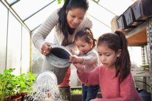 Gardening children is fun