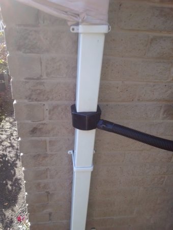 Diverter attached to drainpipe