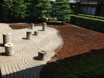 Japanese Zen Garden in Kyoto